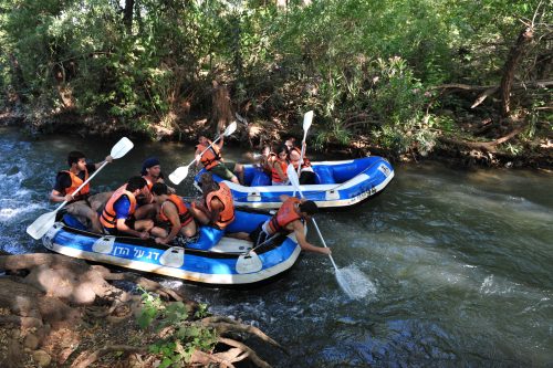 Birthright Israel River rafting on Dan River Israel - NES Mobile