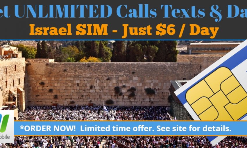 Israel SIM card with unlimited calls and unlimited data- nesmobile